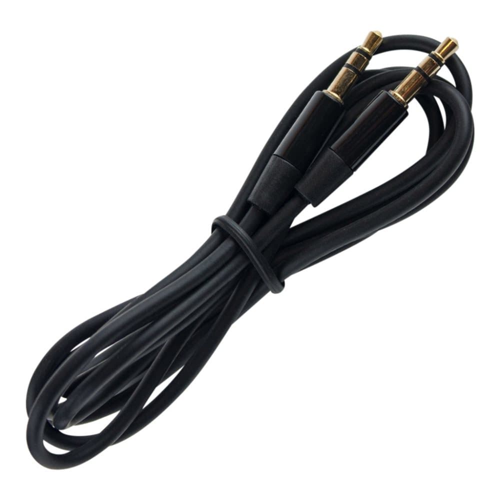 Aux Kabel - 3.5 mm, 120 cm - Svart