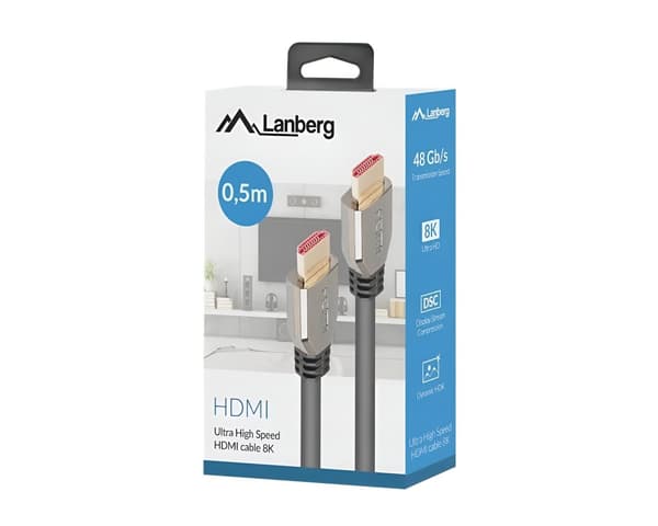 Premium HDMI 2.1 Kabel 4K/8K UHD (0.5 Meter)