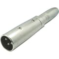 Miniatyrbild 1 av 2: Kash XLR-adapter XLR-hankontakt - Telejack 6.35 mm Stereo Antal poler:3 1 st
