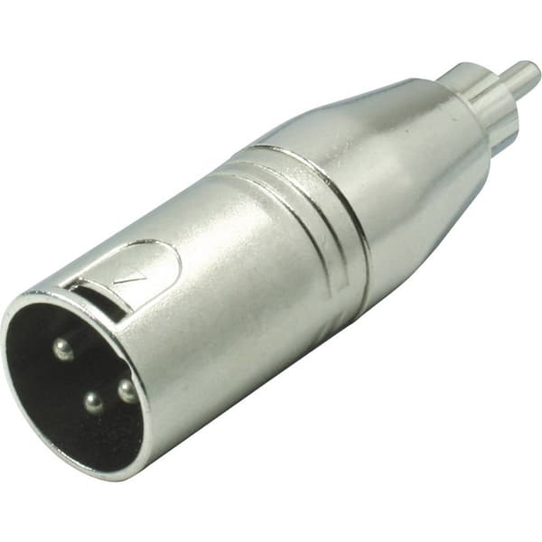 XLR-adapter XLR-hankontakt - RCA-hane Mono Antal poler:3 Kash KASH 1 st