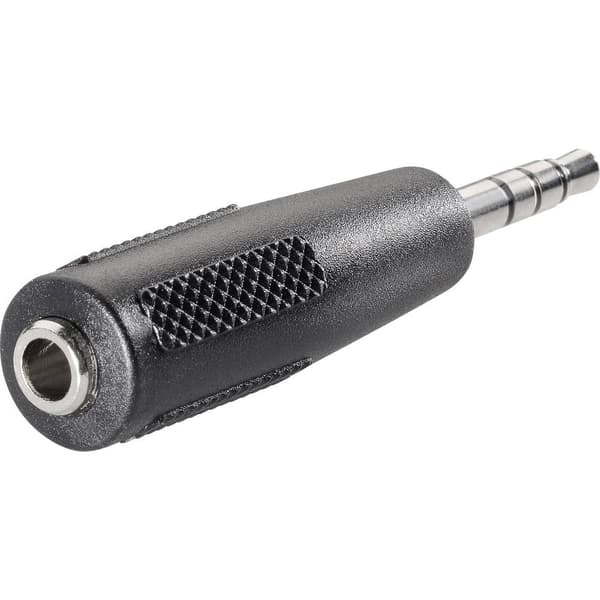 TRU COMPONENTS Hörlursuttags-adapter Teleplugg 3.5 mm - Telejack 3.5 mm Stereo Antal poler:4 1 st