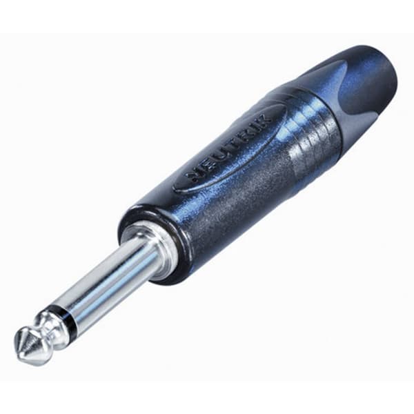 Neutrik NP2X-BAG-CON Hörlursuttag 6.35 mm Kontakt hane rak Antal poler: 2 Mono Svart 1 st