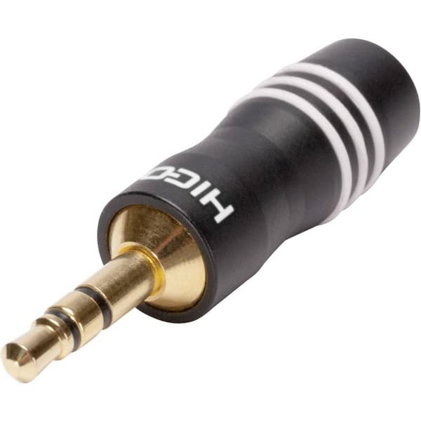 Hicon HI-J35S03 HI-J35S03 Hörlursuttag 3.5mm Kontakt hane rak Antal poler: 3 Stereo Svart 1 st
