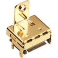 Miniatyrbild 1 av 2: BKL Electronic 0907010 HDMI-kontakt Hona inbyggd horinsontell Antal poler: 19 Guld 1 st