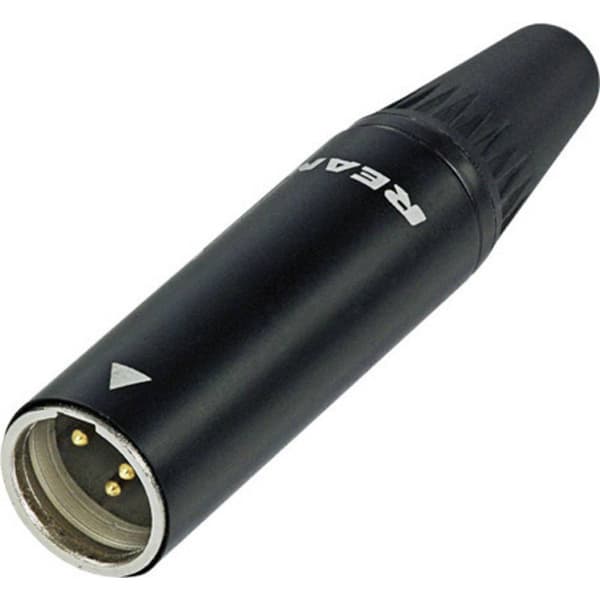 Rean AV RT5MC-B Miniatyr-XLR-stiftkontakt Kontakt hane rak Antal poler: 5 Svart 1 st
