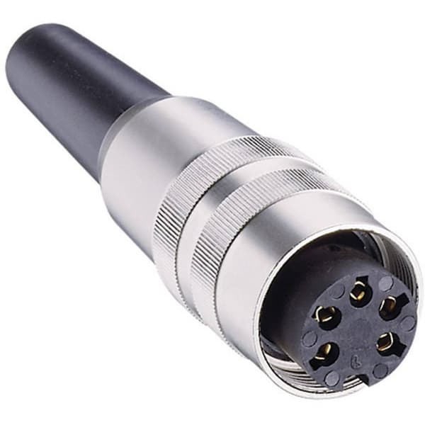 Lumberg KV 60 DIN cirkulärt kontaktdon Hona rak Antal poler: 6 Silver 1 st