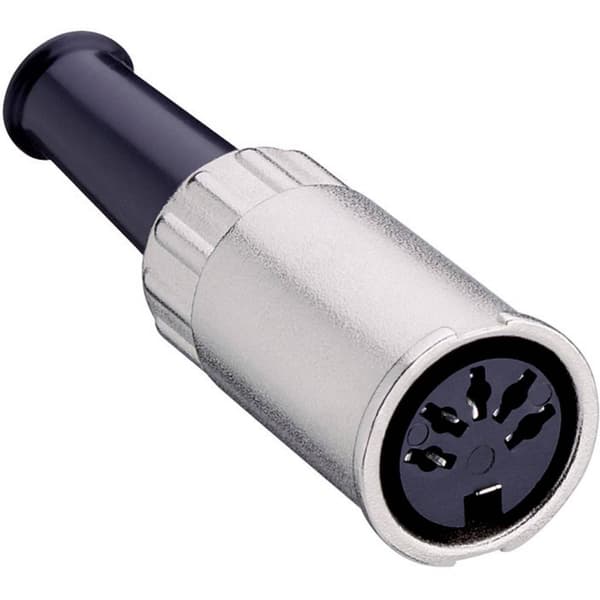 Lumberg 0122 08-1 DIN cirkulärt kontaktdon Hona rak Antal poler: 8 Silver 1 st