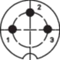 Miniatyrbild 3 av 3: Lumberg 0321 03 DIN cirkulärt kontaktdon Hona rak Antal poler: 3 Silver 1 st