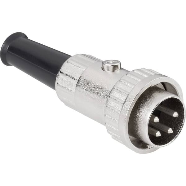 BKL Electronic 0202007 DIN cirkulärt kontaktdon Kontakt hane rak Antal poler: 8 Silver 1 st