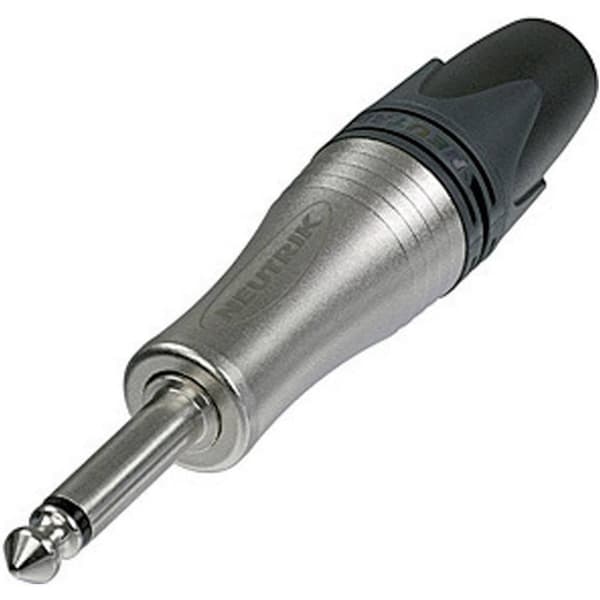 Neutrik NP2XL Hörlursuttag 6.35 mm Kontakt hane rak Antal poler: 2 Mono Silver 1 st