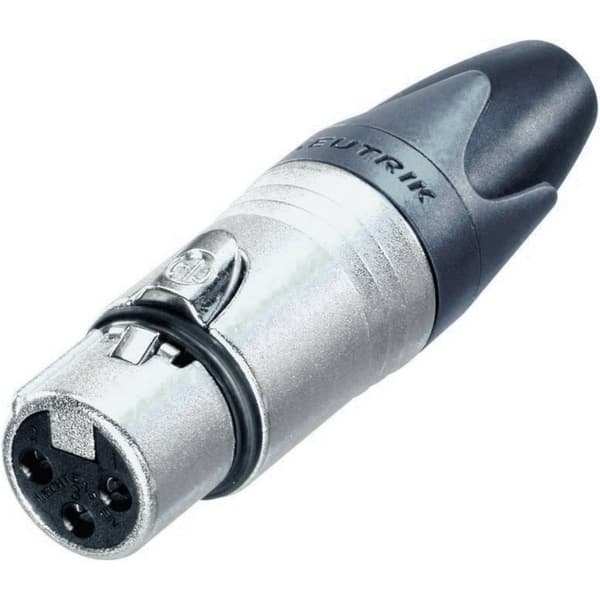 Neutrik NC3FXX XLR-kontakter Hona rak Antal poler: 3 Silver 1 st