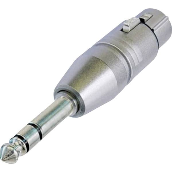 Neutrik NA3FP XLR-adapter XLR-honkontakt - Teleplugg 6.35 mm Stereo 1 st