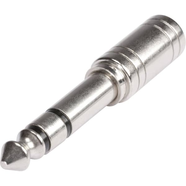 Hicon HI-JS6JS3-MF HI-JS6JS3-MF Teleplugg Audio Adapter [1x Teleplugg 6.35 mm - 1x Telejack 3.5 mm] Silver