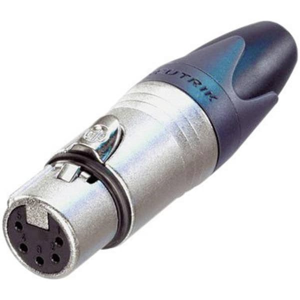 Neutrik NC5FXX XLR-kontakter Hona rak Antal poler: 5 Silver 1 st