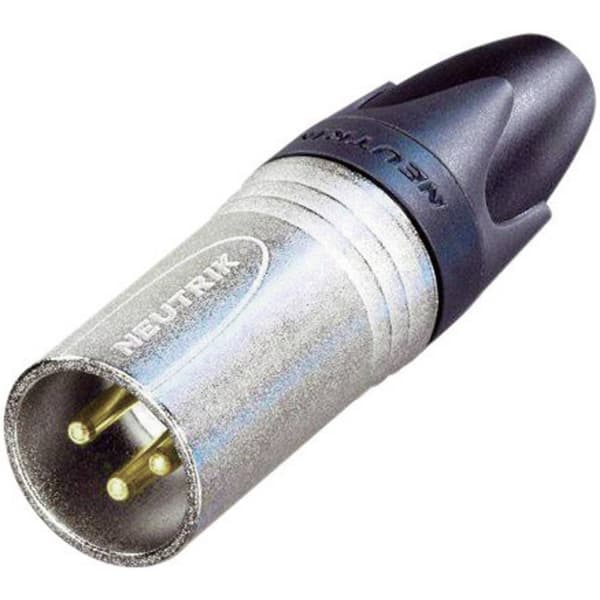 Neutrik NC3MXX-EMC XLR-kontakter Kontakt hane rak Antal poler: 3 Silver 1 st