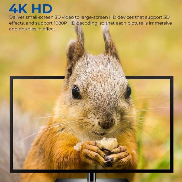 INF USB-C til HDMI-kabel 4K (2 meter) Hvit