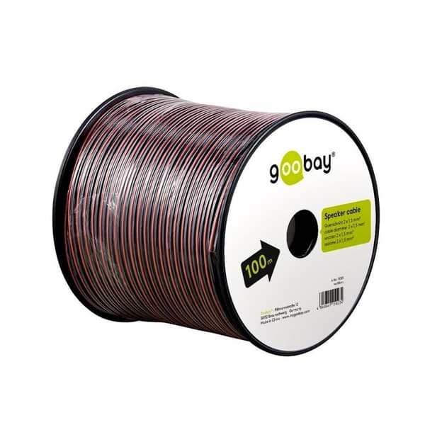 Goobay - Högtalarkabel 2 x 0.75 mm² 25m