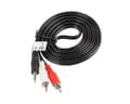 Miniatyrbilde 3 av 4: Lydkabel 3.5mm til 2xRCA (2 Meter) Svart
