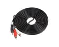 Miniatyrbild 3 av 4: Ljudkabel 3,5mm till 2 x RCA Kabel (5 Meter) Svart