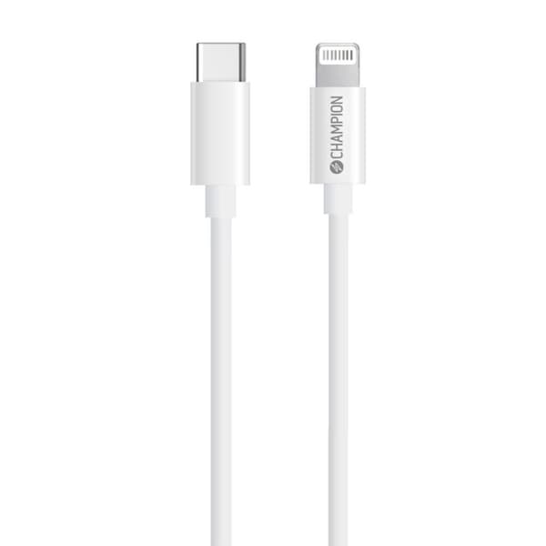 Champion USB-C til Lightning-kabel 2m Hvit
