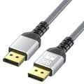 Miniatyrbilde 1 av 8: NÖRDIC 50cm DisplayPort til DisplayPort Cable Ver 1.4 UHD 8K i 60Hz 32.4gbps 10-bit HDR Double Screen Pure Copper 99.99%