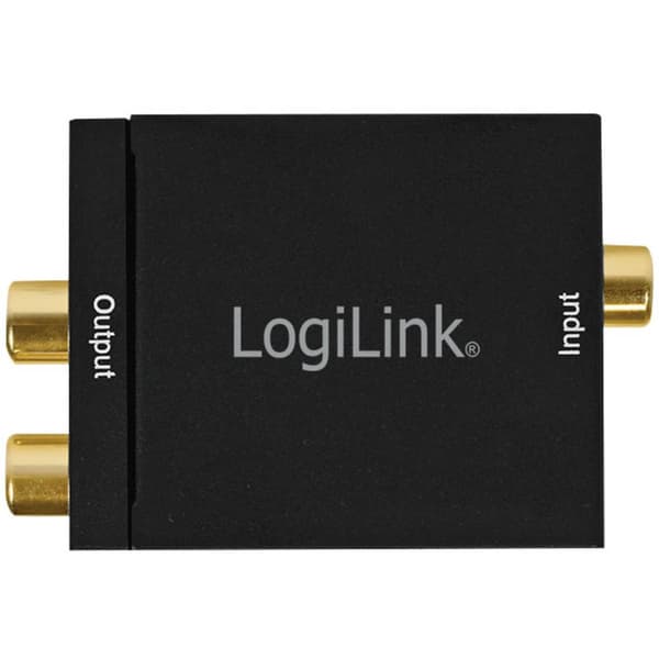 LogiLink CA0102 Toslink / RCA Audio Adapter Svart