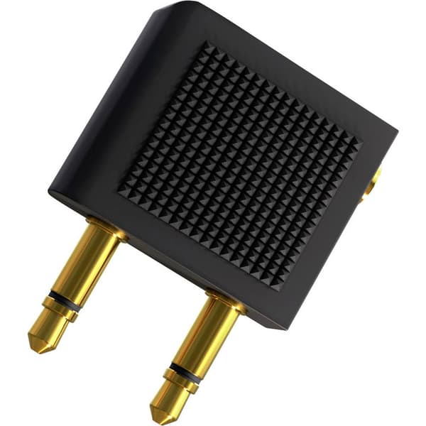 Oehlbach D1C35015 i-Jack AD-Flight Teleplugg Audio Y-adapter [1x Telejack 3.5 mm - 2x Teleplugg 3.5 mm] Svart