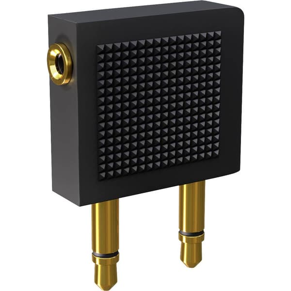 Oehlbach D1C35015 i-Jack AD-Flight Teleplugg Audio Y-adapter [1x Telejack 3.5 mm - 2x Teleplugg 3.5 mm] Svart