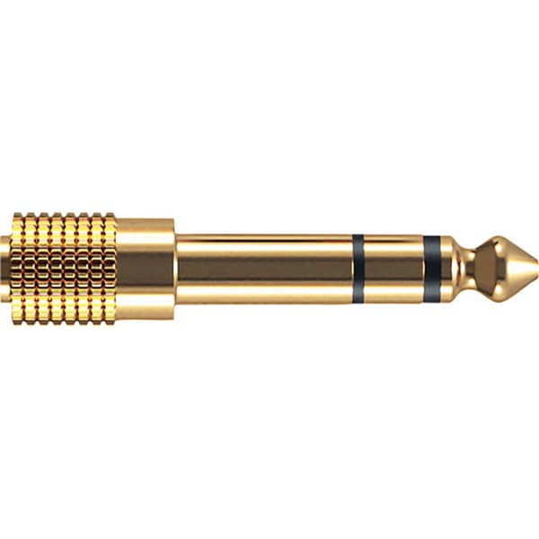 Oehlbach D1C35021 i-Jack AD 35/63 Teleplugg Audio Adapter [1x Telejack 3.5 mm - 1x Teleplugg 6,3 mm (stereo)] Guld