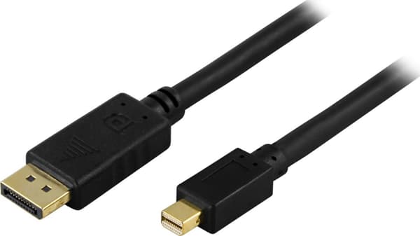 DisplayPort to Mini Displayport cable, 1m, black