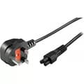 Miniatyrbillede 4 af 4: Earthed device cable BS 1363>IEC 60320 C5 max250 /2.5A 3m