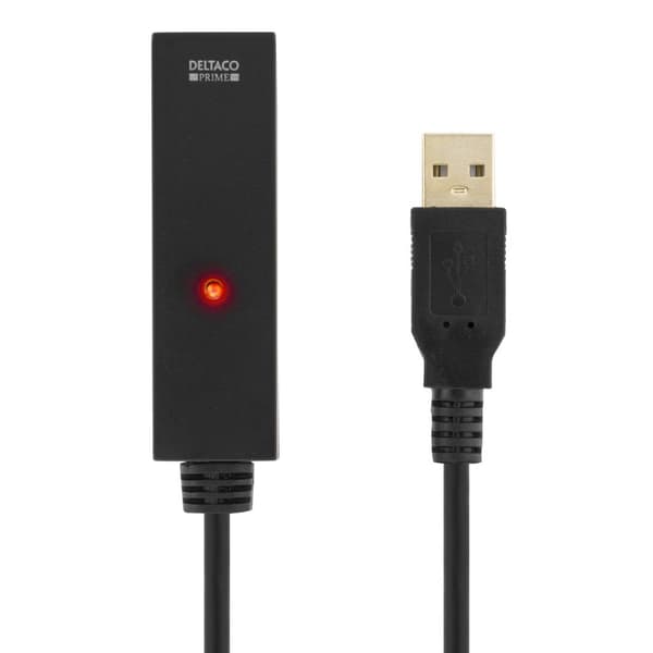 deltaco PRIME USB 2 extens cable active TypeA ma>TypeA fe 20m black