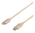 Miniatyrbild 2 av 3: PRIME USB cable, 2.0, Type C ma, Type Micro-B ma, 1m, gold