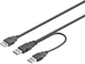 Pikkukuva 3 / 3: USB power cable Ycable 2xType A male to 1xType A female 0.3m