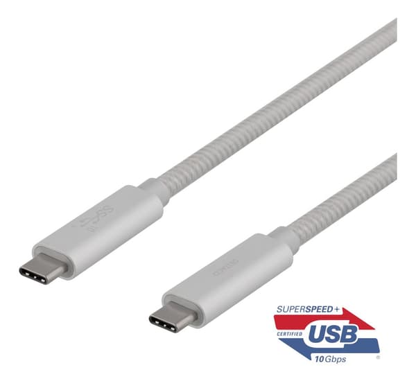 USBC SuperSpeed cable 1m braided USB3.1 Gen2 10Gbps 100W