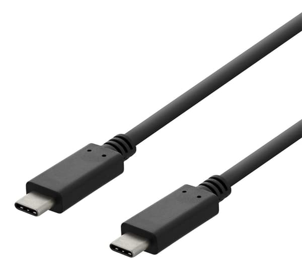 USB 2.0 USB-C, USB-C charging cable, 3A, 2m, black