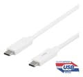 Pikkukuva 1 / 2: USB-C to USB-C cable, 0.5m, 60W USB PD, 10 Gbps, white
