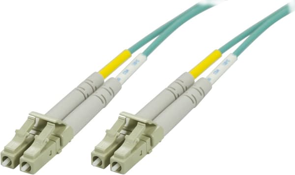 OM3 Fiber cable, LC - LC, duplex, multimode, 50/125, 25m