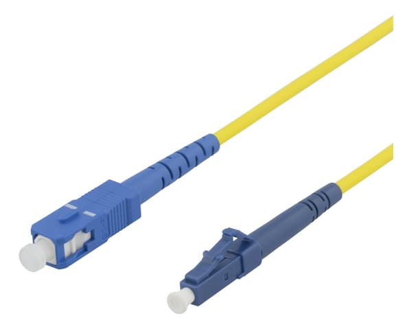 OS1/2 Fiber cable, LC - SC, 9/125, singlemode, 10m