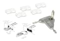 Miniatyrbild 3 av 4: USB Port Blocker, 5 USB locks, 2 keys, white