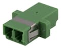 Miniatyrbillede 3 af 4: Fiber coupler snap-in, 2xLC-LC, Singlemode, duplex, green