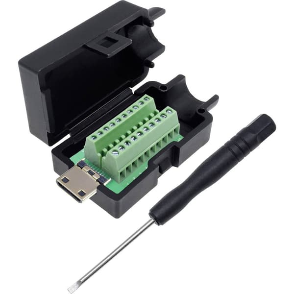 Quadrios 2001C218 HDMI-kontakt Kontakt hane rak Antal poler: 20 Svart 1 st