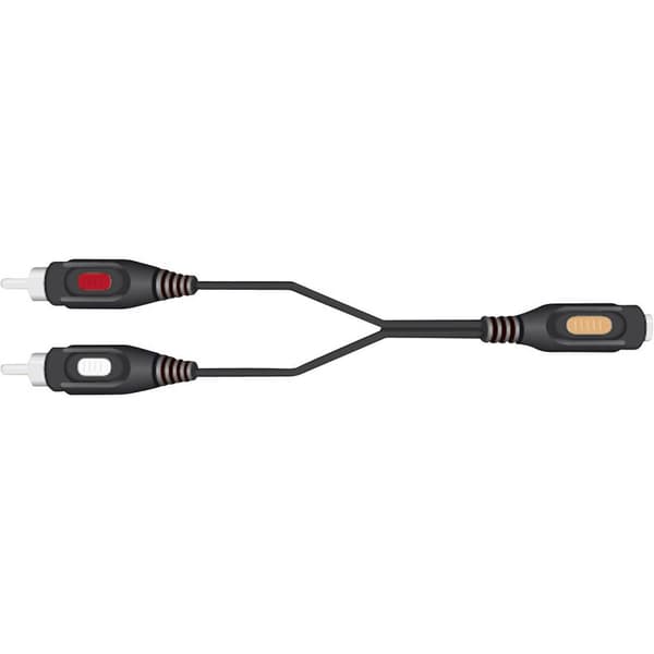 SpeaKa Professional SP-7870256 RCA / Teleplugg Audio Anslutningskabel [2x RCA-hane - 1x Telejack 3.5 mm] 1.50 m Svart