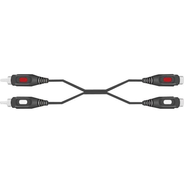SpeaKa Professional SP-7870384 RCA Audio Förlängningskabel [2x RCA-hane - 2x RCA-hona] 2.50 m Svart