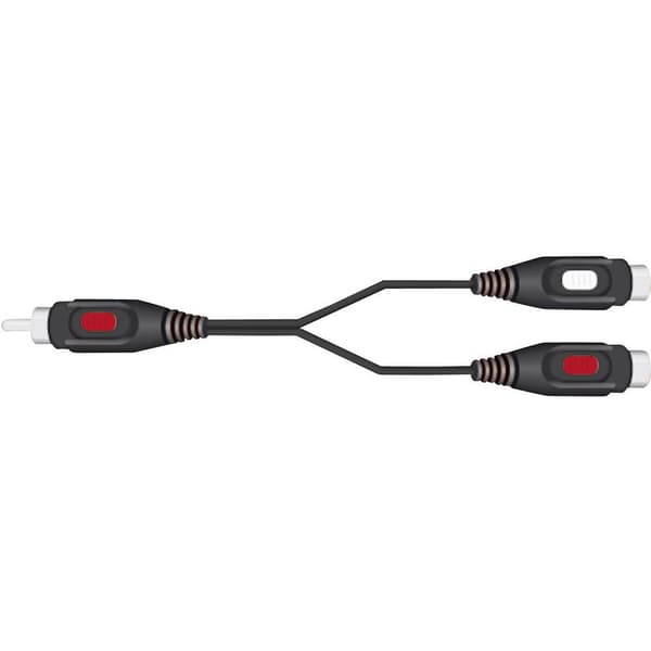 SpeaKa Professional SP-7869820 RCA Audio Y-adapter [1x RCA-hane - 2x RCA-hona] Svart