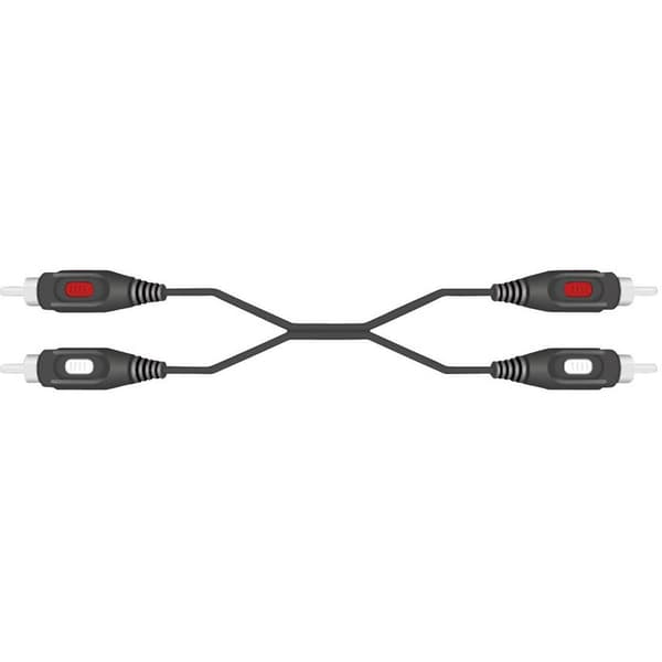 SpeaKa Professional SP-7869764 RCA Audio Anslutningskabel [2x RCA-hane - 2x RCA-hane] 1.50 m Svart