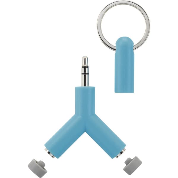 SpeaKa Professional SP-7870560 Teleplugg Audio Y-adapter [1x Teleplugg 3.5 mm - 2x Telejack 3.5 mm] Turkos