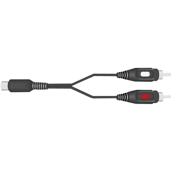SpeaKa Professional SP-7870640 DIN-anslutning / RCA Audio Anslutningskabel [1x DIN hane 5-pol - 2x RCA-hane] 1.50 m Sva