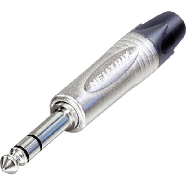 Neutrik NP3X Hörlursuttag 6.35 mm Kontakt hane rak Antal poler: 3 Stereo Silver 1 st