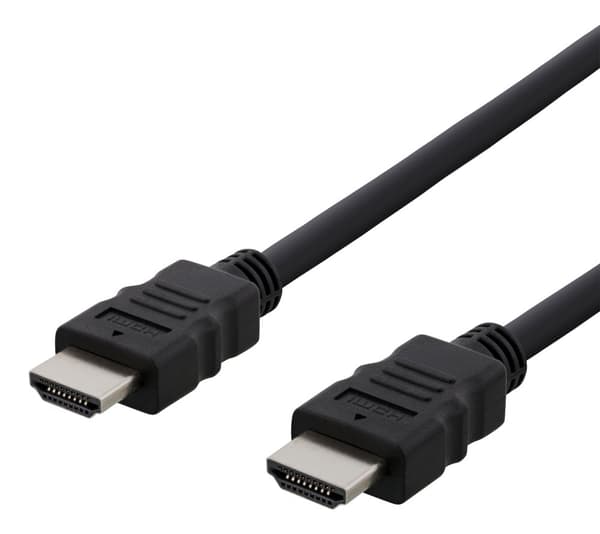 HDMI cable, HDMI High Speed w/Ethernet, CCS, 1,0m, black